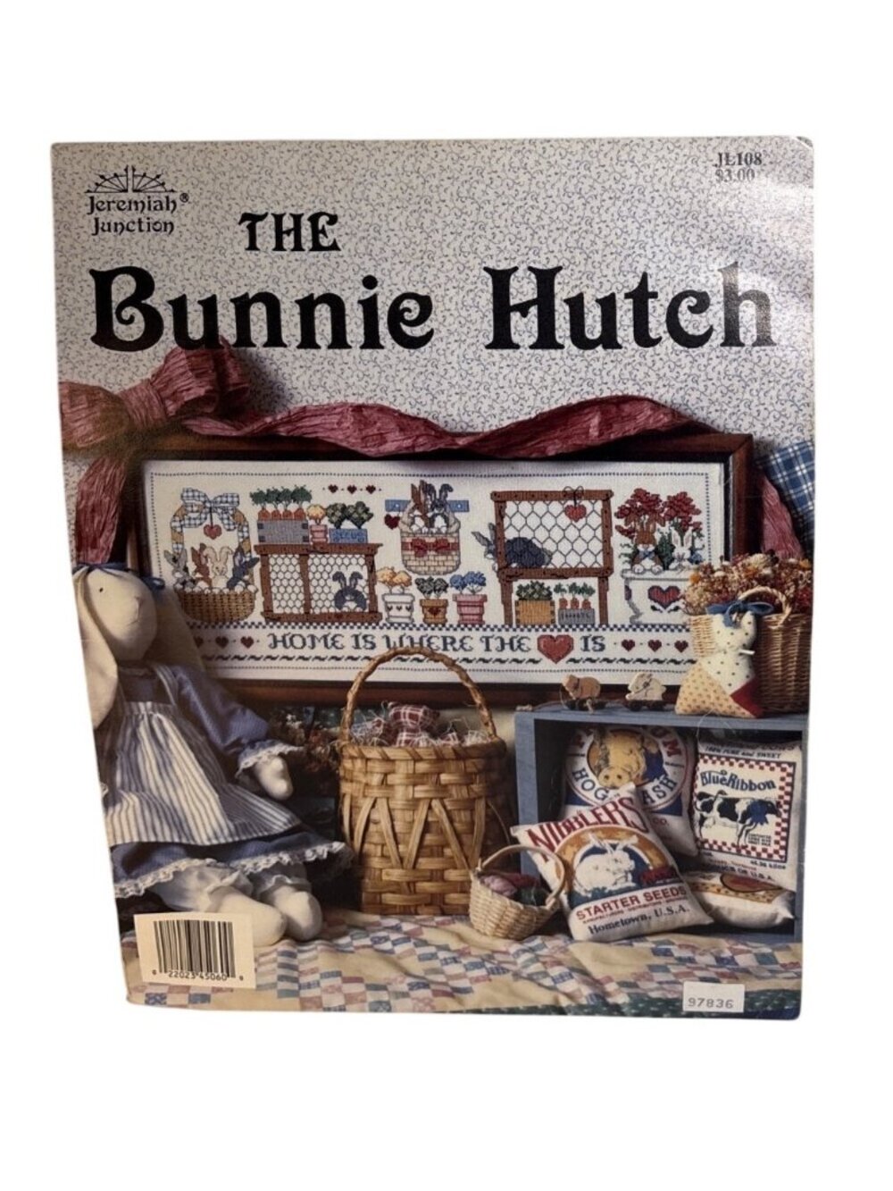 The Bunnie Hutch Cross Stitch Pattern 1990 Home Is Where The Heart Is J Junction